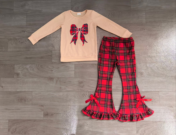 NO MOQ GLP3547 pre-order  toddler girl clothes bows embroidery  girl christmas outfit-REAL PIC 2026.8.11