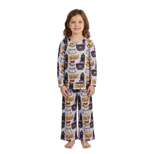 RTS GLP3641 baby girl clothes cartoon mixed print long sleeve top pant outfit