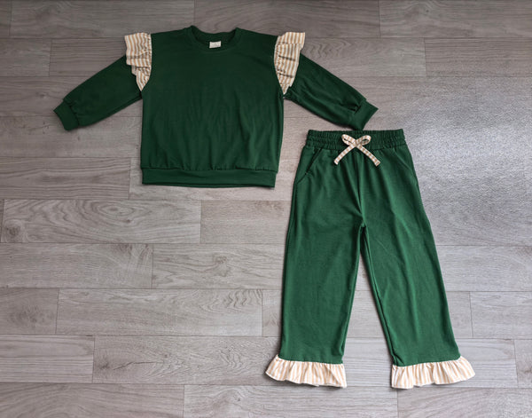 No MOQ GLP3698 pre-order  toddler girl clothes cotton girl winter pants set-real pic 2026.9.7