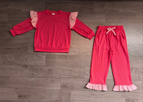 No MOQ GLP3701 pre-order  toddler girl clothes cotton girl winter pants set-real pic 2026.9.7