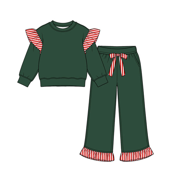 MOQ：5pcs GLP3703  pre-order  toddler girl clothes cotton girl winter pants set 2026.8.15（副本）