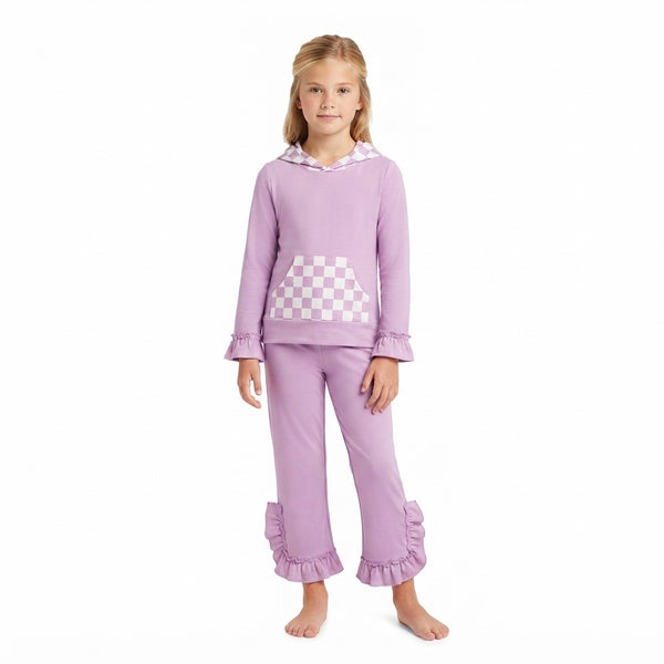 RTS GLP3613 toddler girl clothes colorful balloon print long sleeve pants outfit