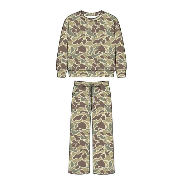 Preorder MOQ 5 pcs Each Style Hunting Camo & Leopard Girls Set-2026.8.27