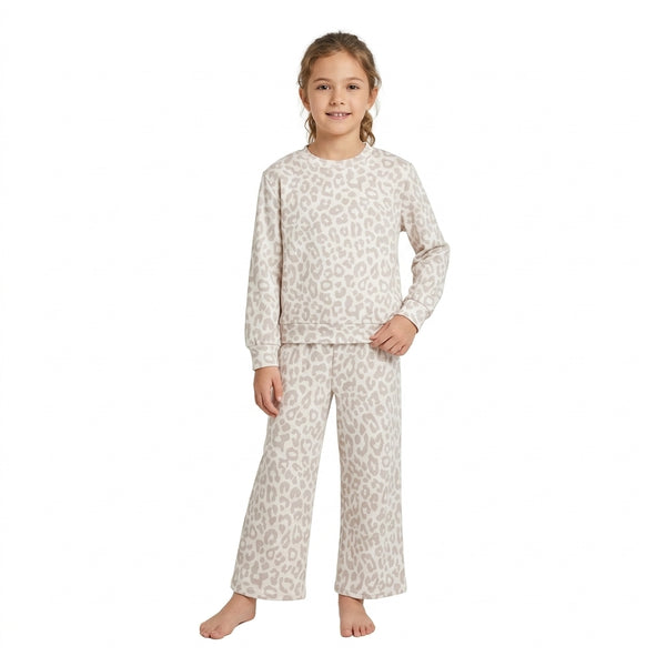 RTS GLP3778 toddler girl clothes leopard print long sleeve outfit