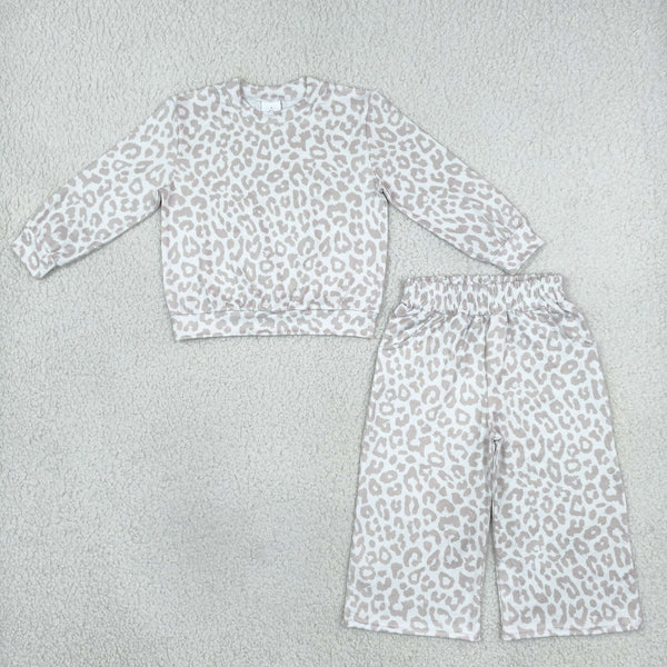 RTS GLP3778 toddler girl clothes leopard print long sleeve outfit