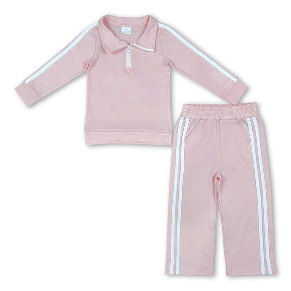RTS GLP3860  toddler girl clothes cotton girl winter outfit pants set