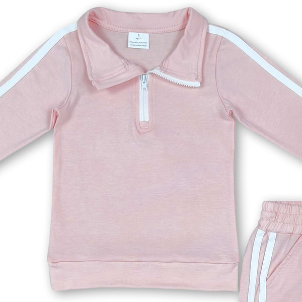 RTS GLP3860  toddler girl clothes cotton girl winter outfit pants set