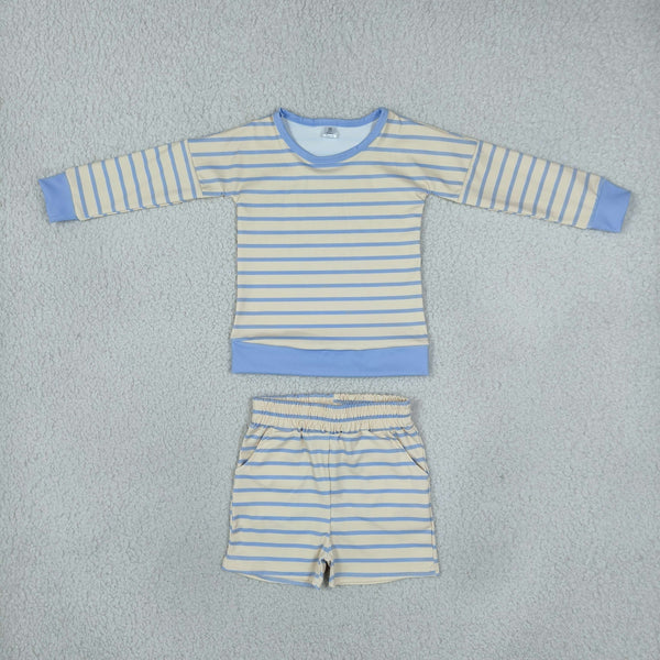 RTS GLS0125 toddler girl clothes stripe print long sleeve yoga outfit winter sports outfit
