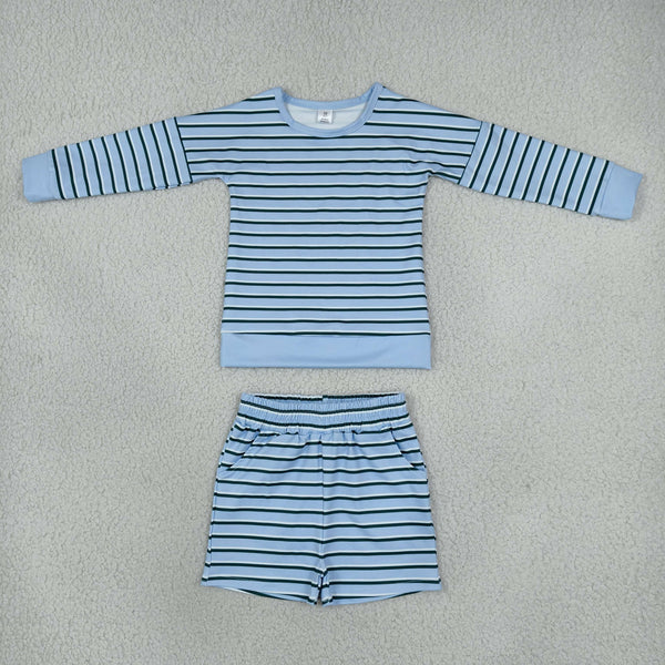RTS GLS0133 toddler girl clothes stripe print long sleeve yoga outfit winter sports outfit