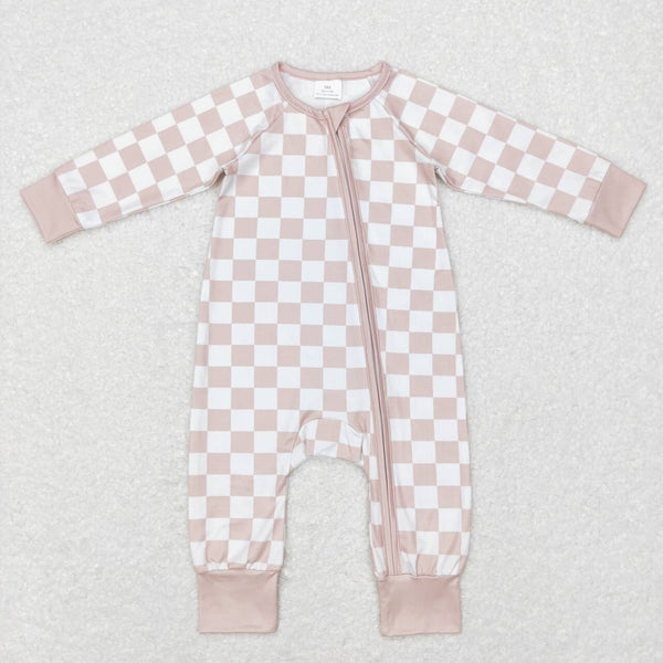 LR0809 baby boy clothes plaid boy winter romper