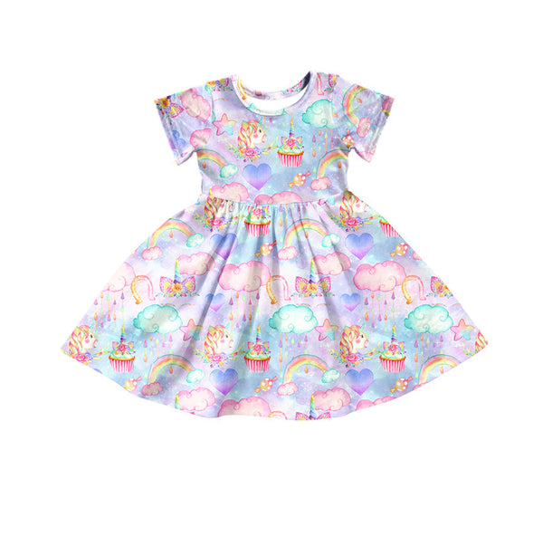 GSD0166 baby girl clothes unicorn summer dress-promotion 6.1 $5.5