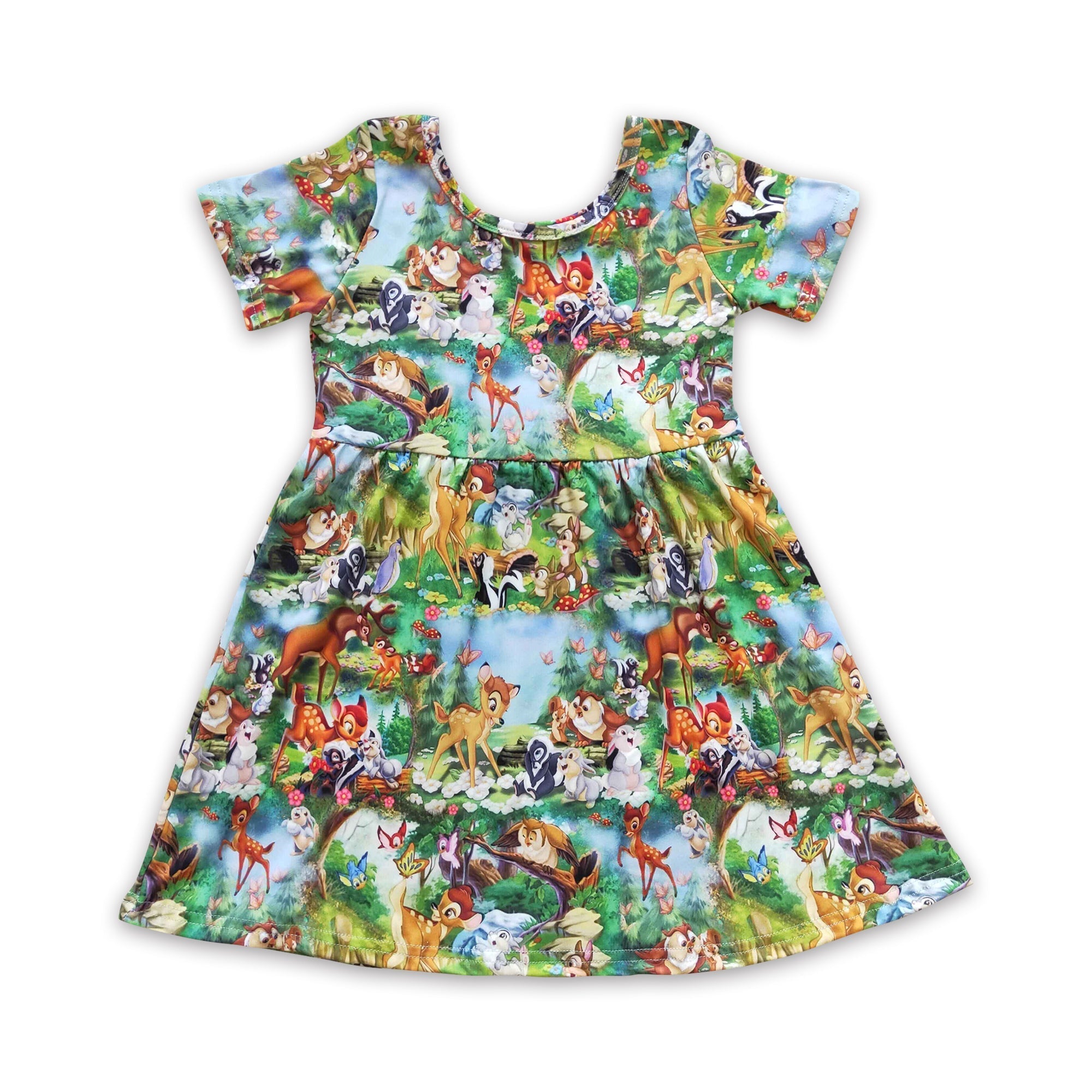 GSD0179 baby girl clothes deer summer dress-promotion 6.1 $5.5