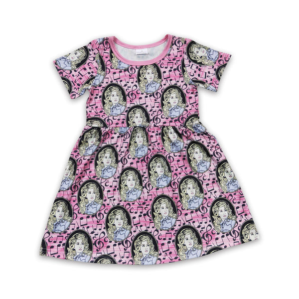 GSD0180 baby girl clothes cartoon girl summer dress-promotion 6.1 $5.5