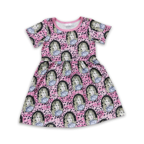 GSD0180 baby girl clothes cartoon girl summer dress-promotion 6.1 $5.5