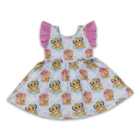 GSD0220 baby girl clothes lion summer dress twirl dress-promotion 2024.12.21 $5.5