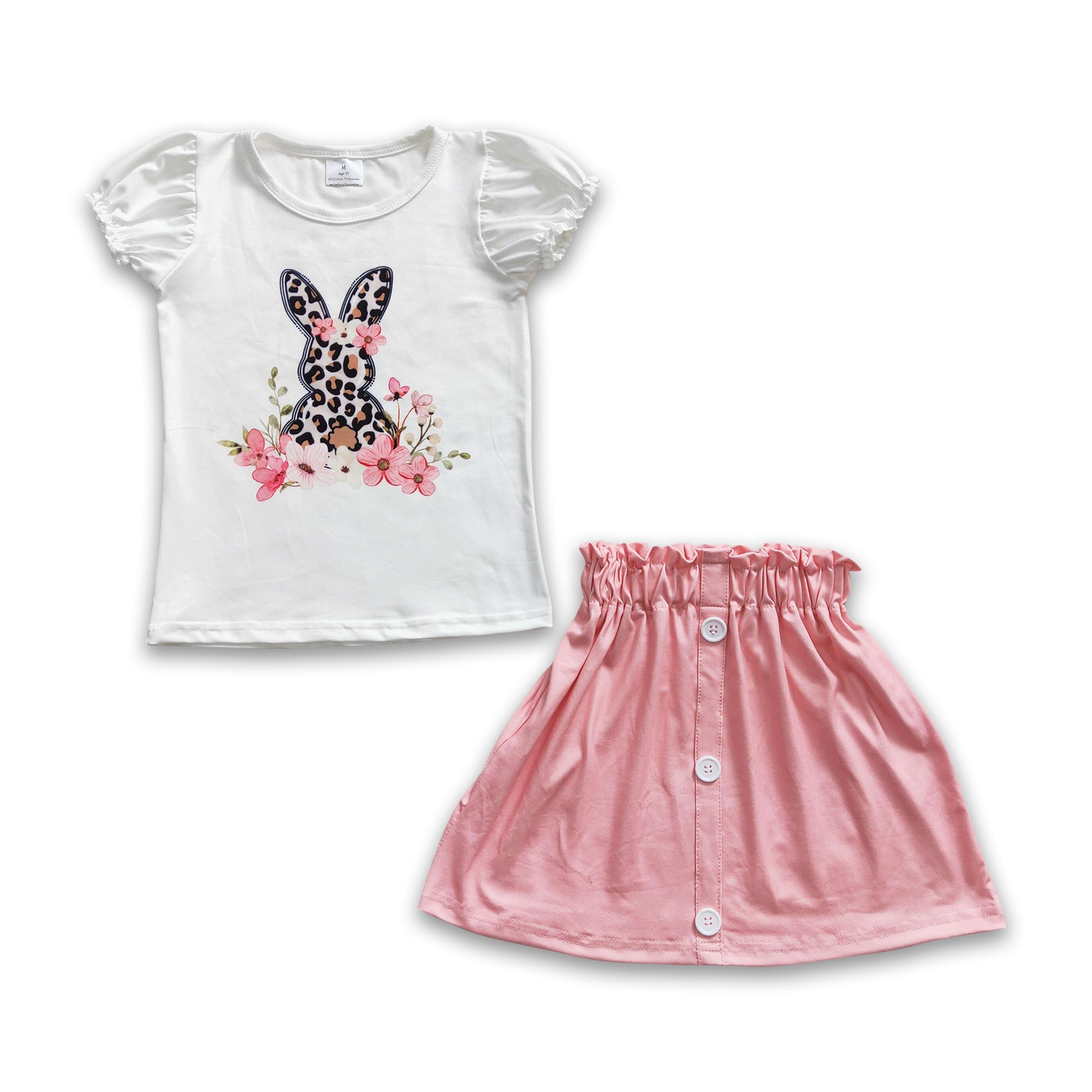 GSD0228 baby girl clothes skirt set easter outfits