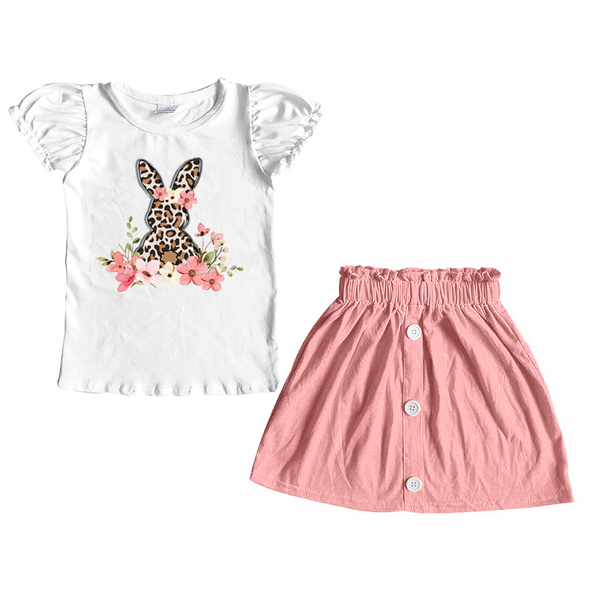 GSD0228 baby girl clothes skirt set easter outfits