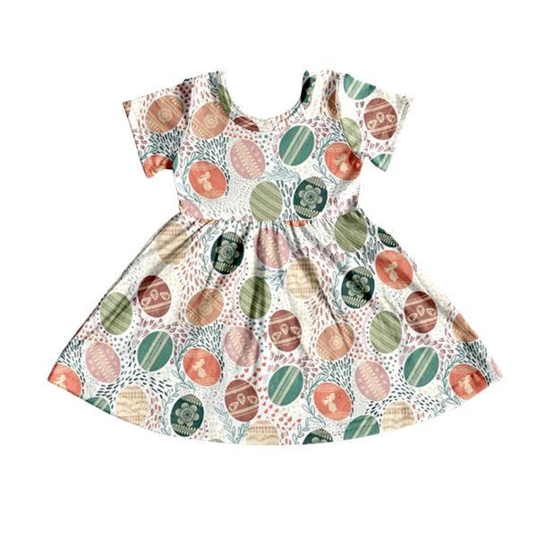 GSD0243 kids clothes girls egg easter dress flower girl dress