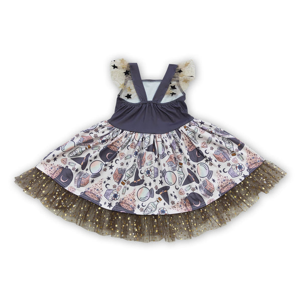 GSD0255 toddler girl clothes girl party dress you are magic girl summer dress