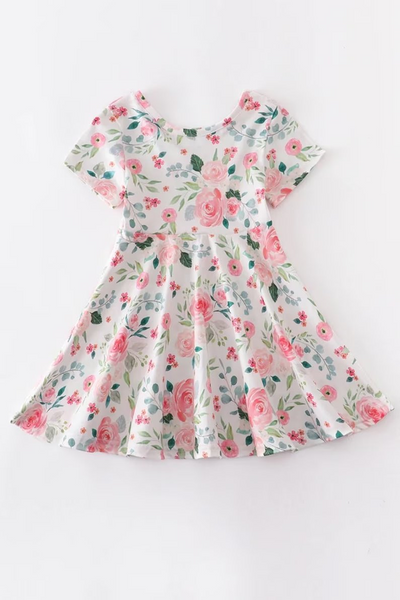 GSD0274 baby girl clothes floral summer dress short sleeve flower girl dress-promotion 2025.1.11 $5.5
