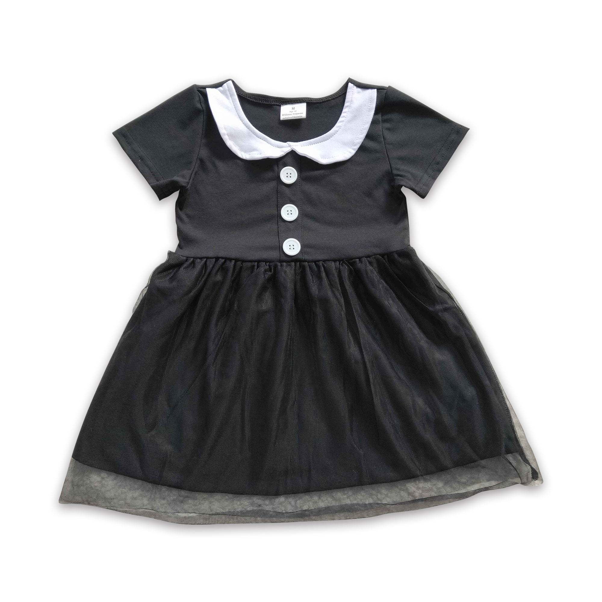 GSD0285 baby girl clothes black tulle summer dress girl party dress-promotion 2025.1.4 $5.5