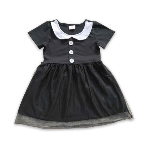 GSD0285 baby girl clothes black tulle summer dress girl party dress-promotion 2025.1.4 $5.5