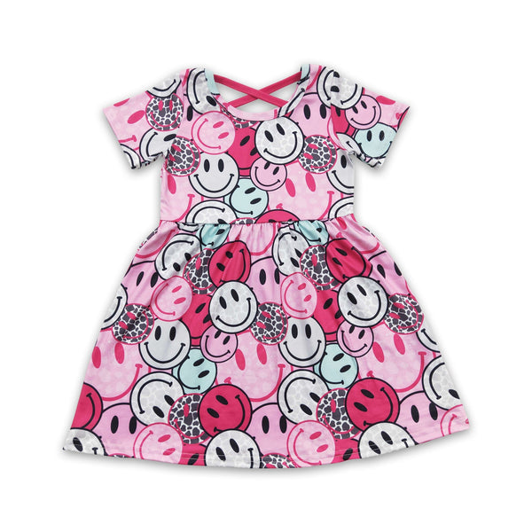 GSD0312  toddler girl summer dress smile flower girl dresses-promotion 2025.5.17 $5.5