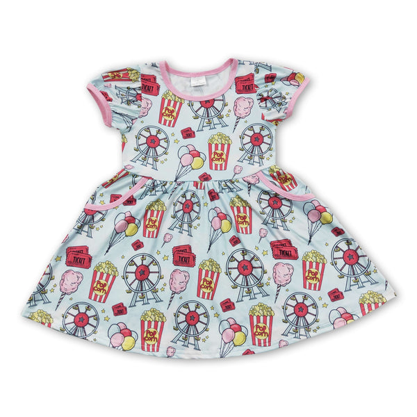 GSD0327 flower girl dress girl summer dress county fair dress-promotion $5.5 2026.1.24