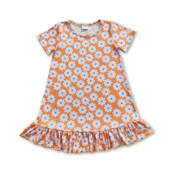 GSD0399 toddler girl clothes floral girl summer dress