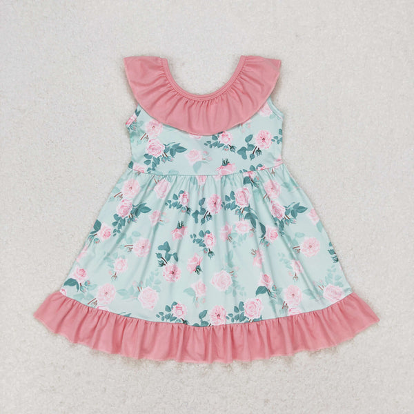 GSD0722 RTS baby girl clothes flower girl summer dress