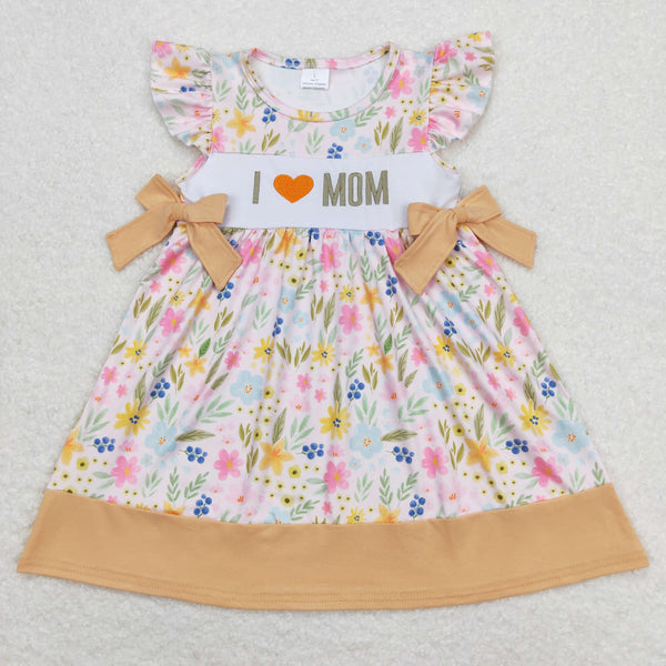 RTS Matching kids clothing embroidery i mom print clothing baby summer clothing-2026.4.18