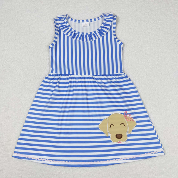 GSD0934 RTS toddler clothes embroidery pubby baby girl summer dress