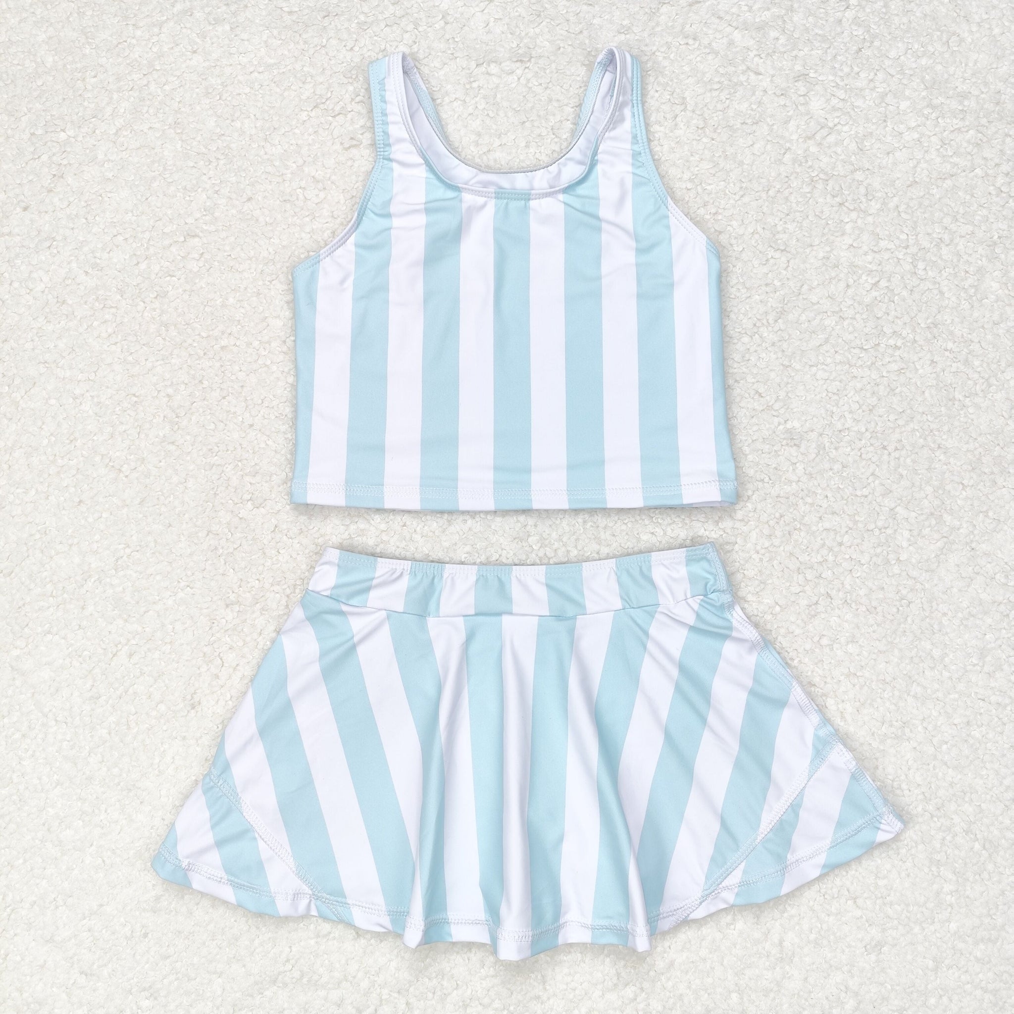 GSD0990 RTS baby girl clothes stripe swimsuit toddler girl summer outfits