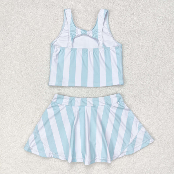 GSD0990 RTS baby girl clothes stripe swimsuit toddler girl summer outfits