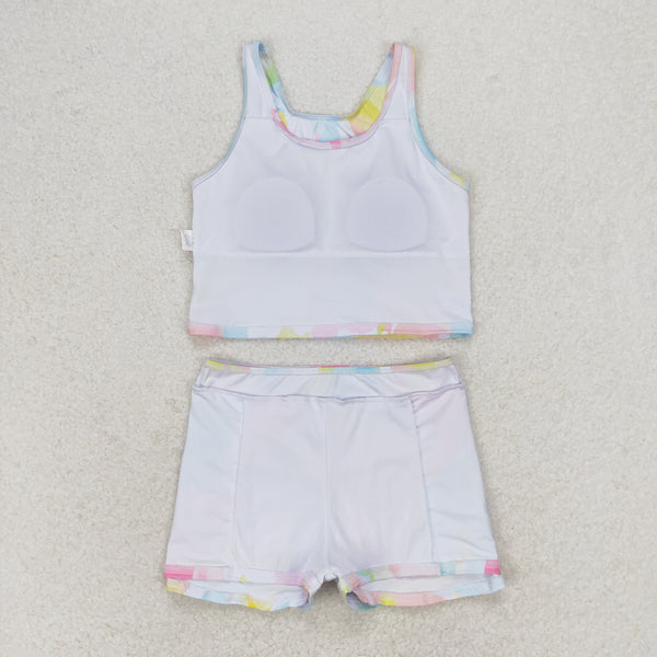 GSD0991 RTS baby girl clothes swim suit beach wear colorful bathing suitcolorful swimsuit toddler girl summer outfits