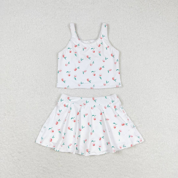 GSD0993 RTS baby girl clothes flower swim suit  toddler girl summer outfits