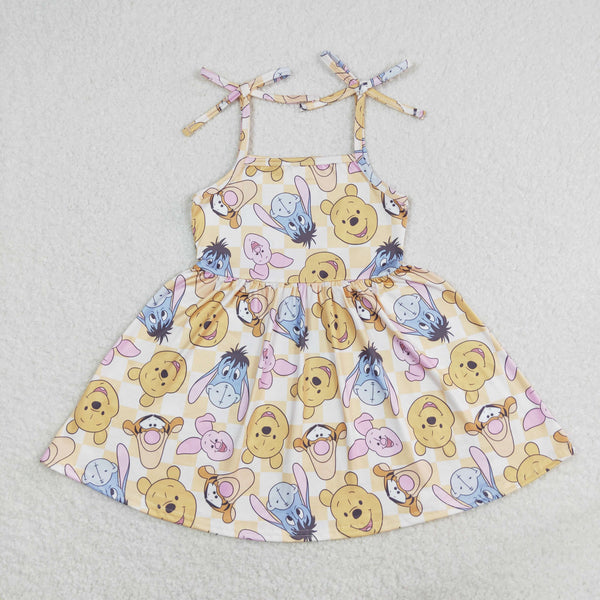 GSD1019 RTS  toddler clothes cartoon baby girl summer dress