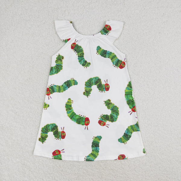 GSD1199 RTS toddler clothes insect baby girl summer dress