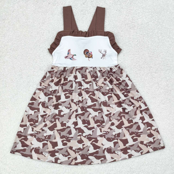 GSD1272 RTS toddler clothes hunting camouflage  baby girl summer dress hunting clothes