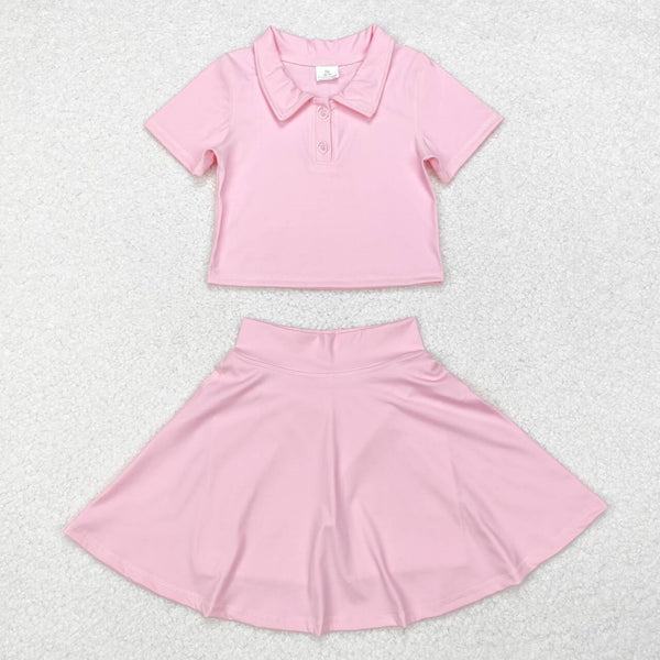 GSD1393 RTS toddler girl clothes pink girl summer yoga outfits summer outfit