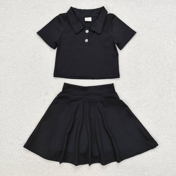 GSD1397 RTS toddler girl clothes  black girl summer yoga outfits yoga clothes