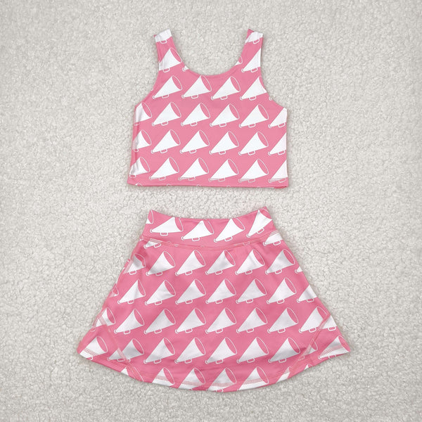 RTS girl clothes 2pcs toddler girl yoga summer outfit atheletic clothes