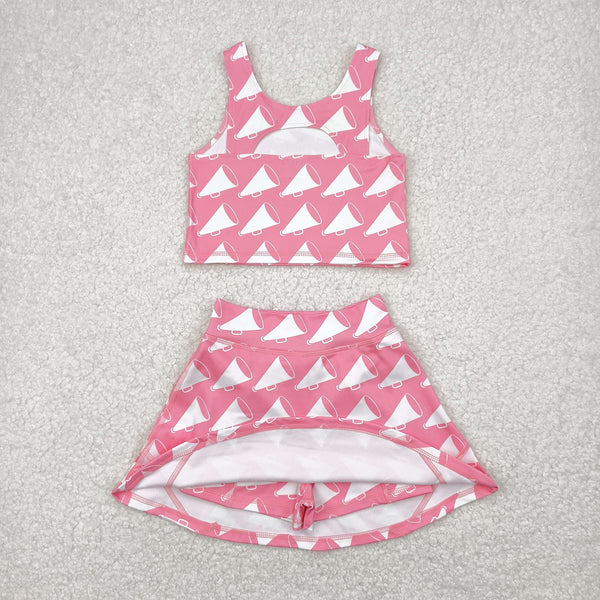 RTS girl clothes 2pcs toddler girl yoga summer outfit atheletic clothes