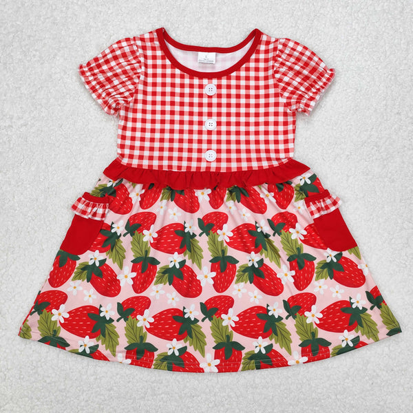 RTS kids matching clothing red strawberry summer matching clothing