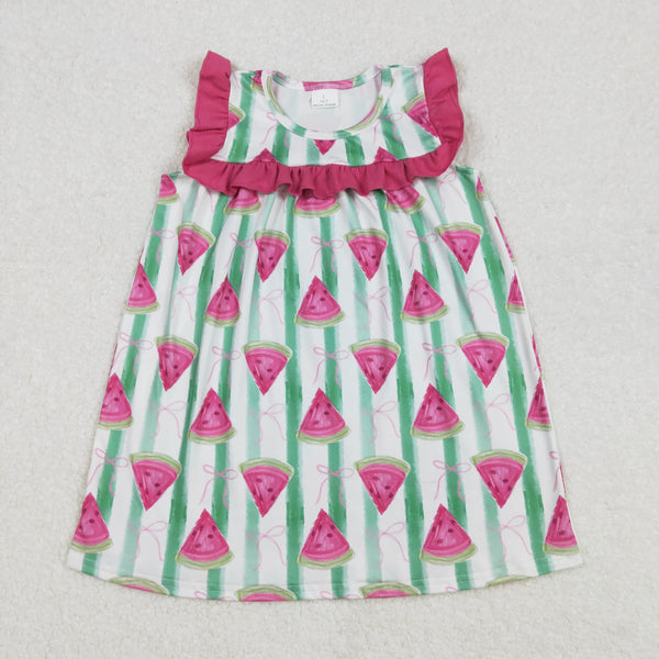 GSD1911 RTS girl summer dress watermelon clothes girl dresses