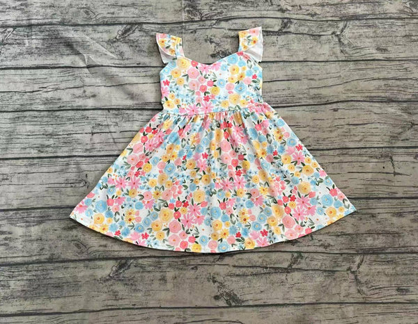 GSD2207 pre-order toddler clothes floral girl summer dress-real pic 2025.4.2