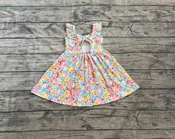 GSD2207 pre-order toddler clothes floral girl summer dress-real pic 2025.4.2