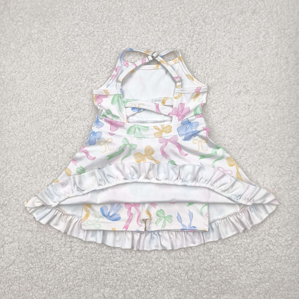 GSD2289 RTS toddler clothes flower girl summer dress yoga clothes athletics sports clothes