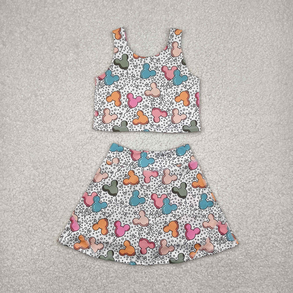 RTS baby clothes baby girl summer set cartoon print baby summer yoga dress-2026.2.4