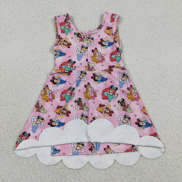 RTS GSD2491 kids girl clothes princess girl summer sports dress quick dry girl summer dress